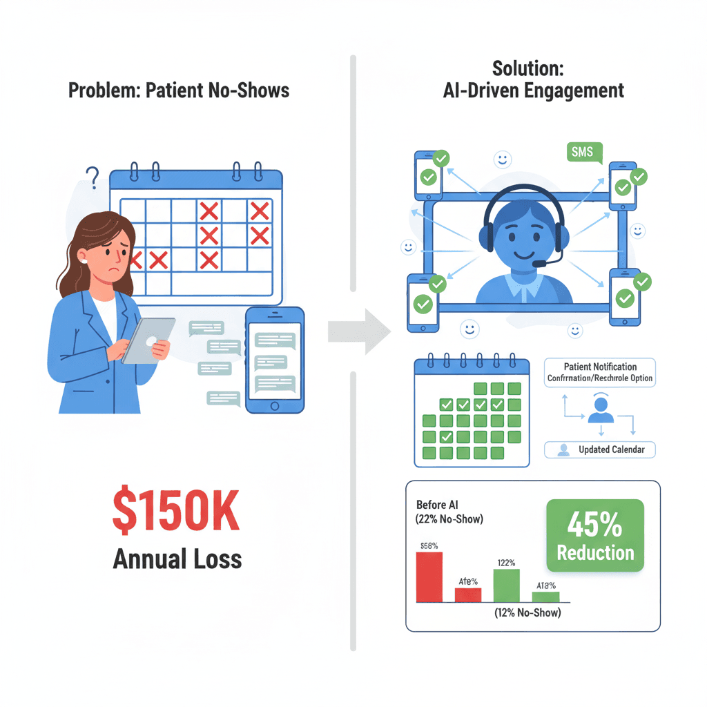 HIPAA-Compliant Voice AI for Healthcare: Reduce No-Shows by 45%