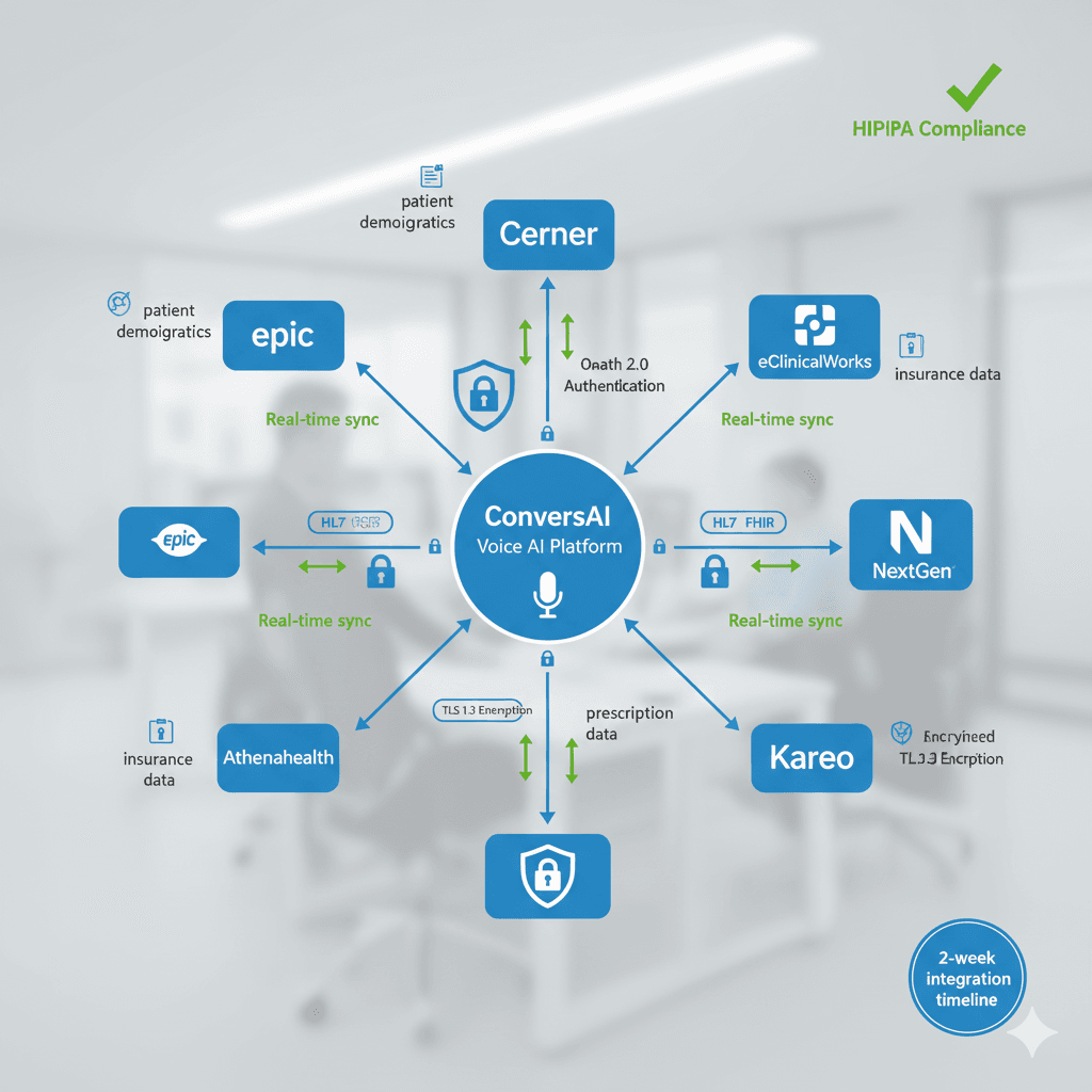 EMR Integration for Voice AI: Epic, Cerner, Athenahealth