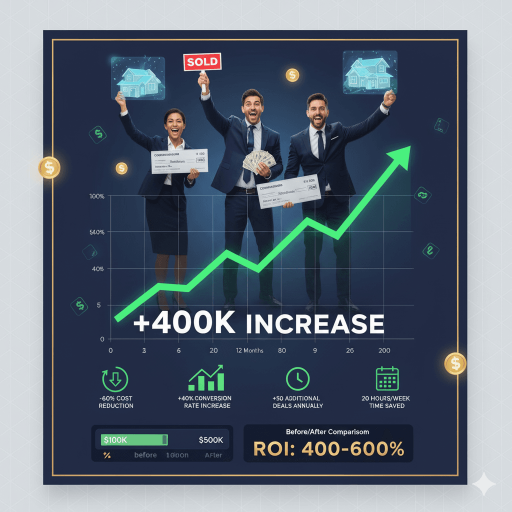 Real Estate ROI: $400K Annual Commission Gains